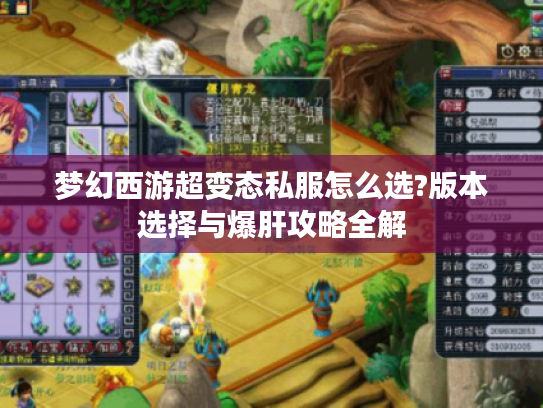 梦幻西游超变态私服怎么选?版本选择与爆肝攻略全解