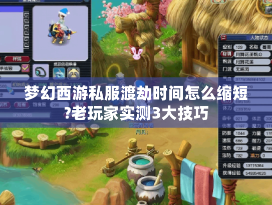 梦幻西游私服渡劫时间怎么缩短?老玩家实测3大技巧