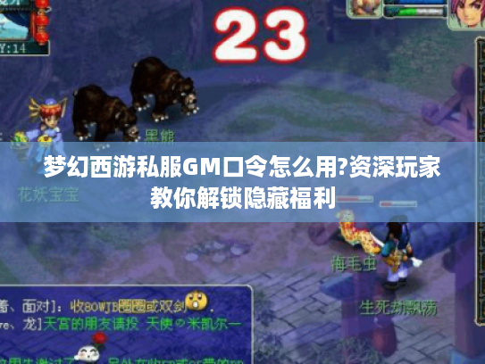 梦幻西游私服GM口令怎么用?资深玩家教你解锁隐藏福利