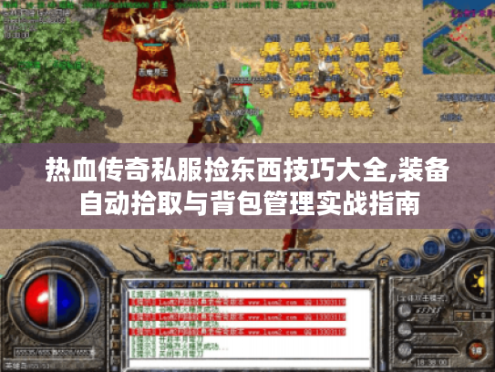 热血传奇私服捡东西技巧大全,装备自动拾取与背包管理实战指南