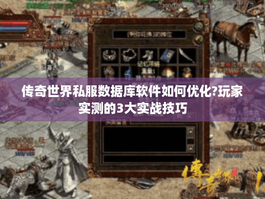 传奇世界私服数据库软件如何优化?玩家实测的3大实战技巧