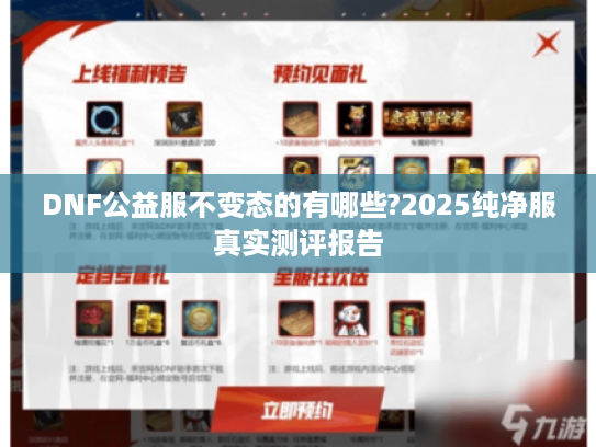 DNF公益服不变态的有哪些?2025纯净服真实测评报告
