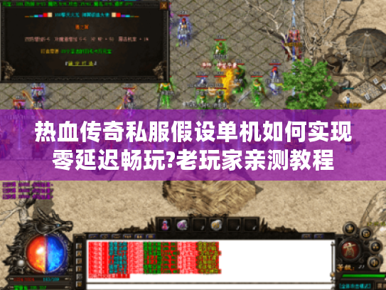 热血传奇私服假设单机如何实现零延迟畅玩?老玩家亲测教程