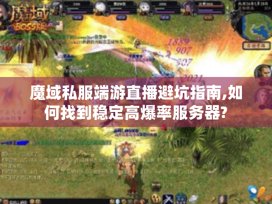 魔域私服端游直播避坑指南,如何找到稳定高爆率服务器?