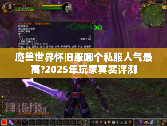 魔兽世界怀旧服哪个私服人气最高?2025年玩家真实评测
