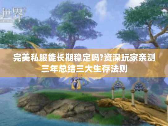 完美私服能长期稳定吗?资深玩家亲测三年总结三大生存法则