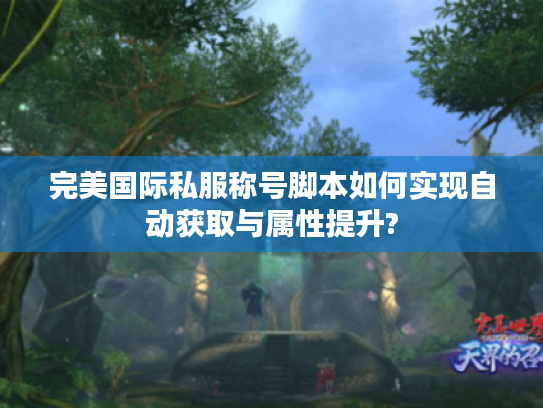 完美国际私服称号脚本如何实现自动获取与属性提升? 完美国际私服称号脚本如何实现自动获取与属性提升?