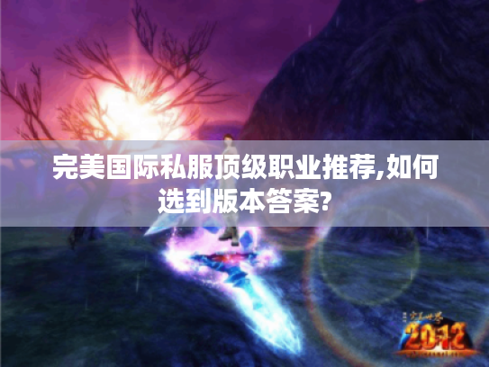 完美国际私服顶级职业推荐,如何选到版本答案?