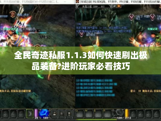 全民奇迹私服1.1.3如何快速刷出极品装备?进阶玩家必看技巧 全民奇迹私服1.1.3如何快速刷出极品装备?进阶玩家必看技巧