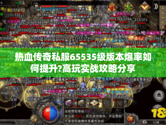 热血传奇私服65535级版本爆率如何提升?高玩实战攻略分享 热血传奇私服65535级版本爆率如何提升?高玩实战攻略分享