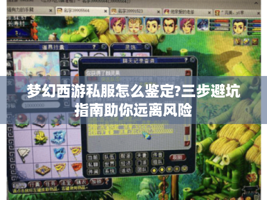 梦幻西游私服怎么鉴定?三步避坑指南助你远离风险