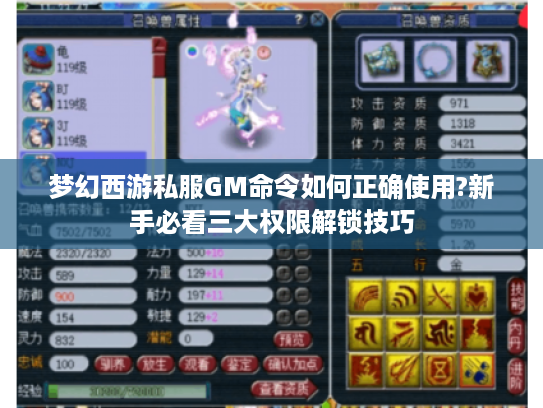 梦幻西游私服GM命令如何正确使用?新手必看三大权限解锁技巧