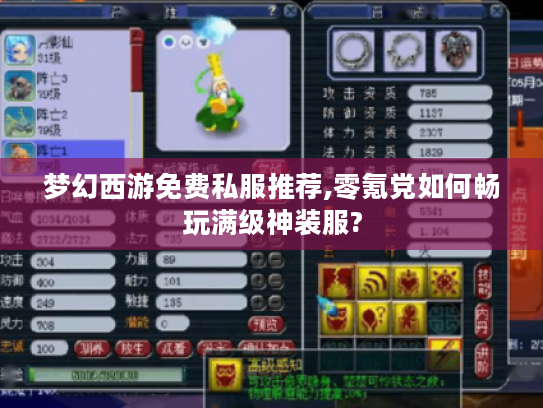 梦幻西游免费私服推荐,零氪党如何畅玩满级神装服?