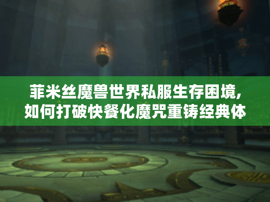 菲米丝魔兽世界私服生存困境,如何打破快餐化魔咒重铸经典体验?
