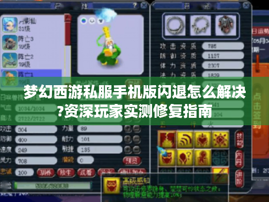 梦幻西游私服手机版闪退怎么解决?资深玩家实测修复指南