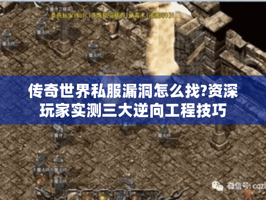传奇世界私服漏洞怎么找?资深玩家实测三大逆向工程技巧
