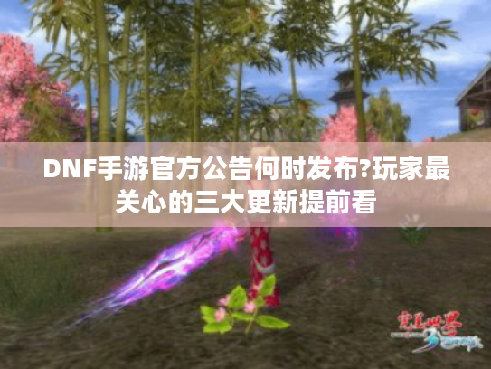 DNF手游官方公告何时发布?玩家最关心的三大更新提前看
