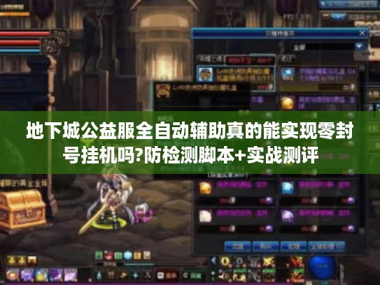 地下城公益服全自动辅助真的能实现零封号挂机吗?防检测脚本+实战测评