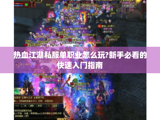 热血江湖私服单职业怎么玩?新手必看的快速入门指南