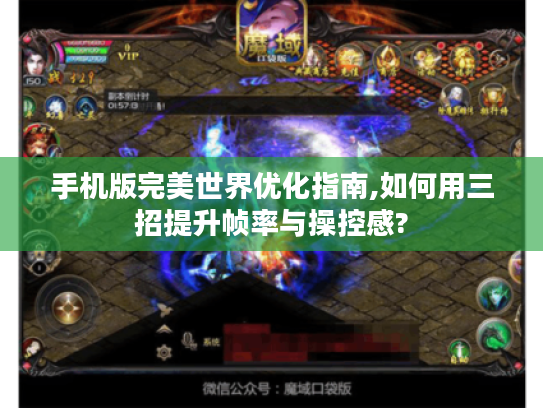 手机版完美世界优化指南,如何用三招提升帧率与操控感?