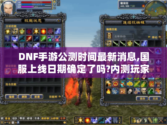 DNF手游公测时间最新消息,国服上线日期确定了吗?内测玩家深度解析