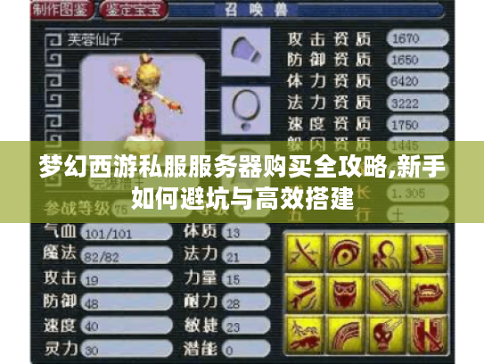 梦幻西游私服服务器购买全攻略,新手如何避坑与高效搭建