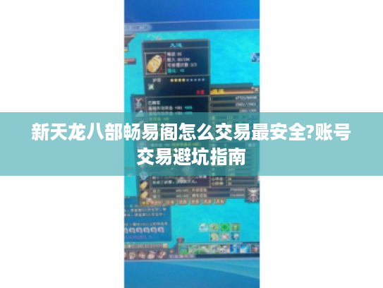新天龙八部畅易阁怎么交易最安全?账号交易避坑指南 新天龙八部畅易阁怎么交易最安全?账号交易避坑指南