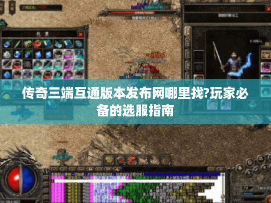 传奇三端互通版本发布网哪里找?玩家必备的选服指南