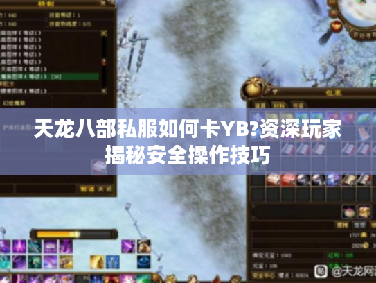 天龙八部私服如何卡YB?资深玩家揭秘安全操作技巧 天龙八部私服如何卡YB?资深玩家揭秘安全操作技巧