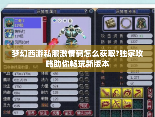 梦幻西游私服激情码怎么获取?独家攻略助你畅玩新版本