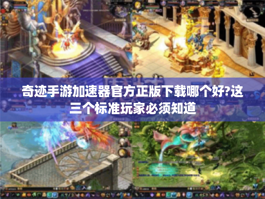 奇迹手游加速器官方正版下载哪个好?这三个标准玩家必须知道