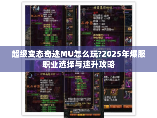 超级变态奇迹MU怎么玩?2025年爆服职业选择与速升攻略