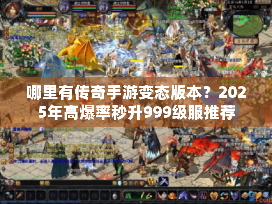 哪里有传奇手游变态版本？2025年高爆率秒升999级服推荐