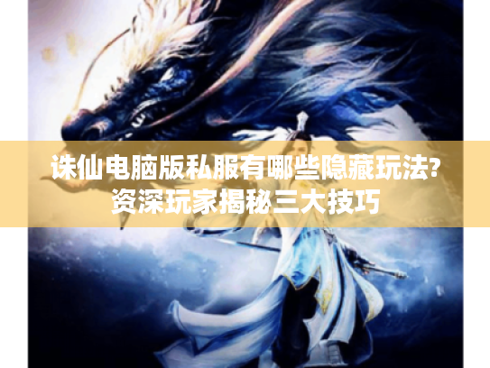诛仙电脑版私服有哪些隐藏玩法?资深玩家揭秘三大技巧