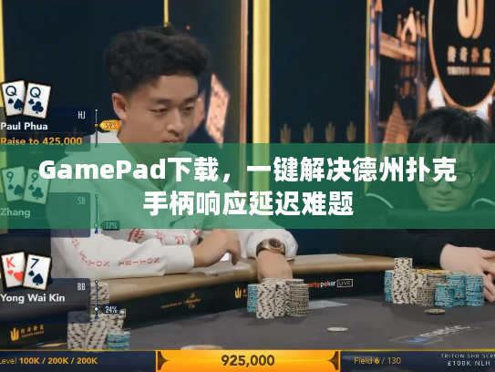 GamePad下载，一键解决德州扑克手柄响应延迟难题