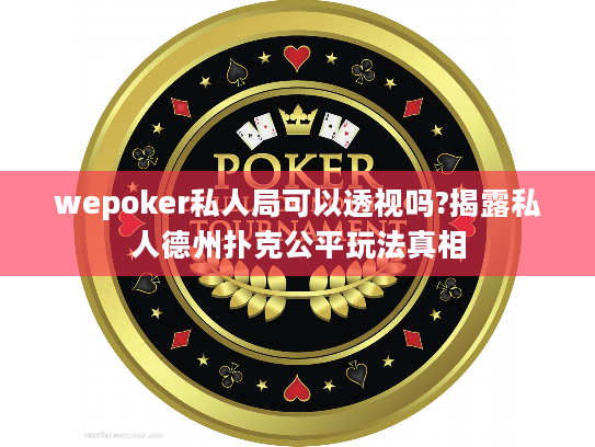 wepoker私人局可以透视吗?揭露私人德州扑克公平玩法真相