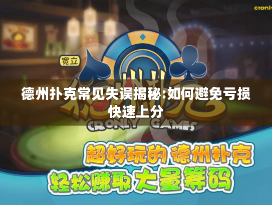 德州扑克常见失误揭秘:如何避免亏损快速上分