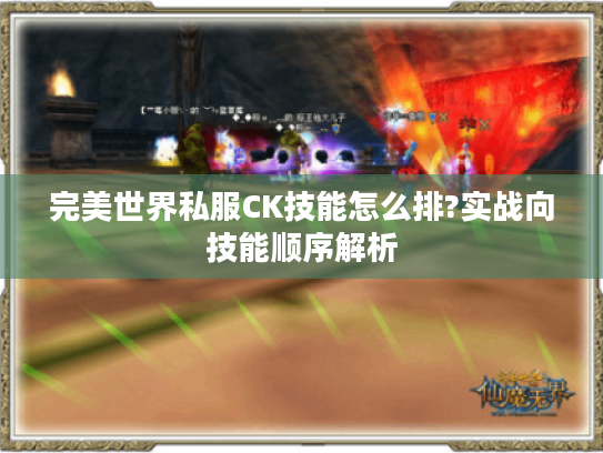 完美世界私服CK技能怎么排?实战向技能顺序解析