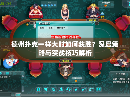 德州扑克一样大时如何获胜?深度策略与实战技巧解析 德州扑克一样大时如何获胜?深度策略与实战技巧解析