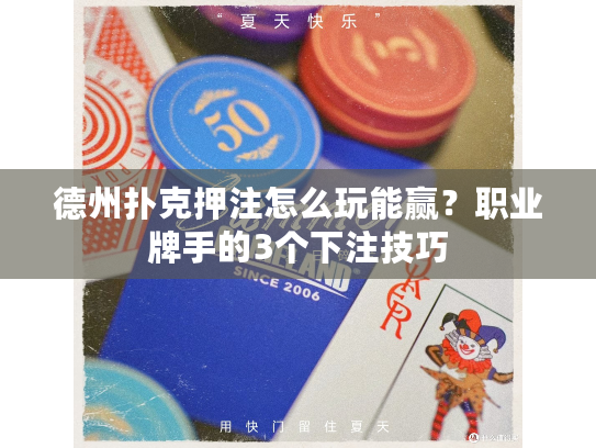 德州扑克押注怎么玩能赢？职业牌手的3个下注技巧