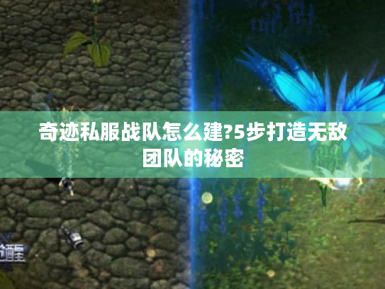 奇迹私服战队怎么建?5步打造无敌团队的秘密