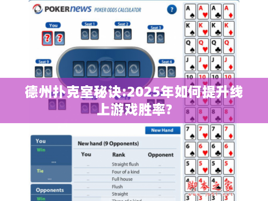 德州扑克室秘诀:2025年如何提升线上游戏胜率? 德州扑克室秘诀:2025年如何提升线上游戏胜率?