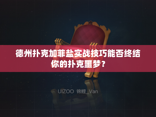 德州扑克加菲盐实战技巧能否终结你的扑克噩梦？
