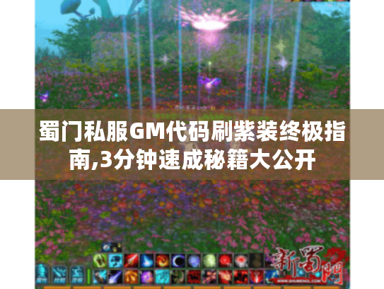 蜀门私服GM代码刷紫装终极指南,3分钟速成秘籍大公开 蜀门私服GM代码刷紫装终极指南,3分钟速成秘籍大公开