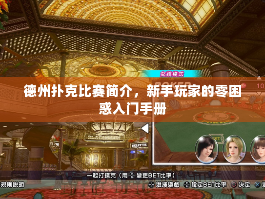 德州扑克比赛简介，新手玩家的零困惑入门手册