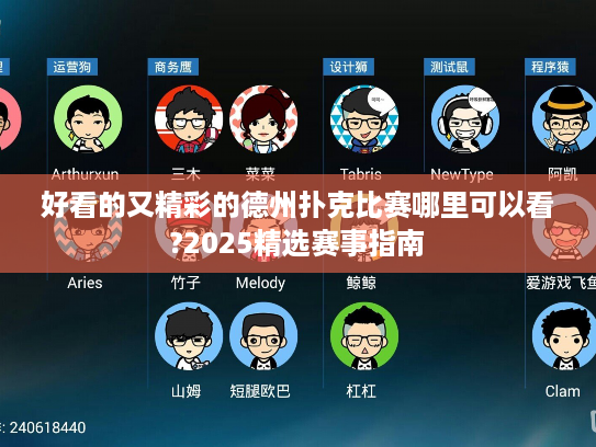 好看的又精彩的德州扑克比赛哪里可以看?2025精选赛事指南