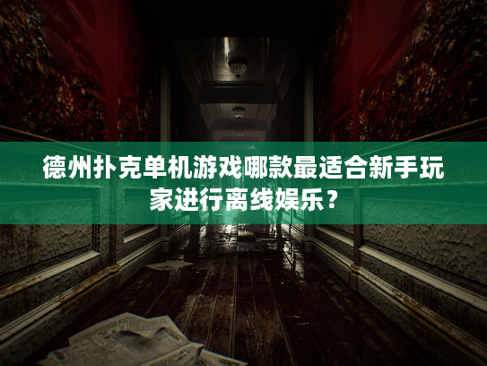 德州扑克单机游戏哪款最适合新手玩家进行离线娱乐？