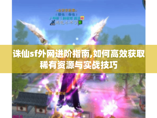 诛仙sf外网进阶指南,如何高效获取稀有资源与实战技巧