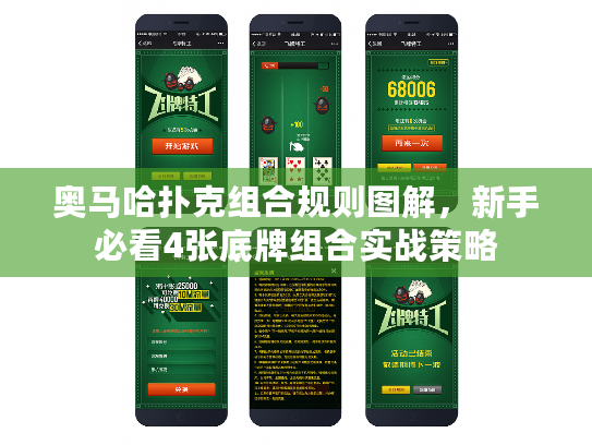 奥马哈扑克组合规则图解，新手必看4张底牌组合实战策略