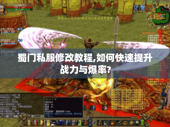 蜀门私服修改教程,如何快速提升战力与爆率?